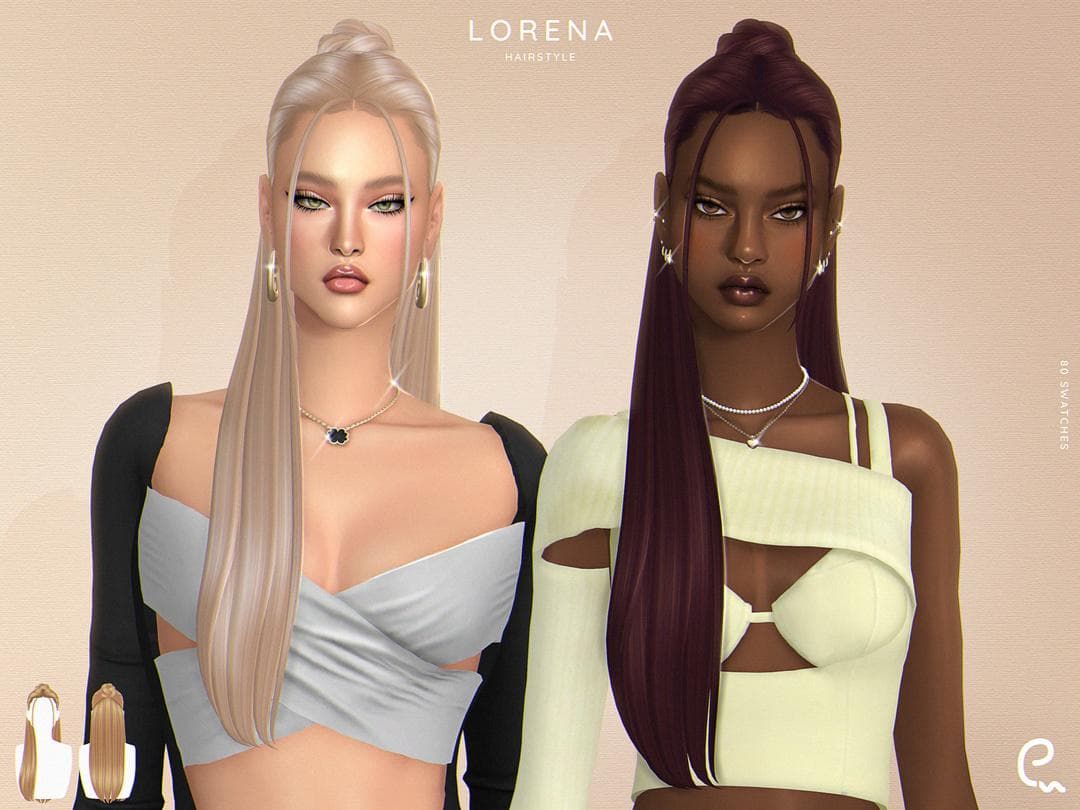Скриншот мода Прическа Lorena Hairstyle
